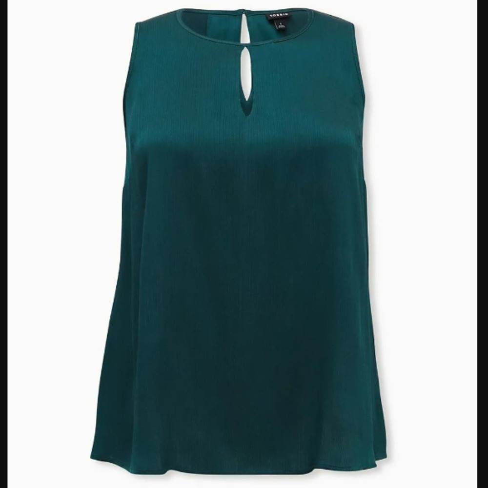 Torrid Swing Tank Teal Shine size 0x